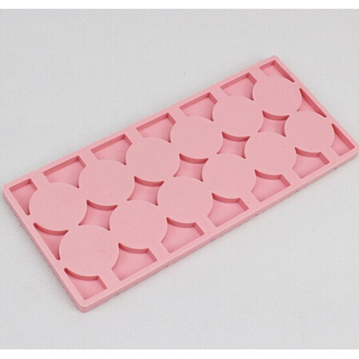 Carlie 2Pcs/Pack 12-Capacity Silicone Lollypop Mold With 40Pcs/Pack Sucker Sticks N4