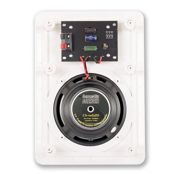Acoustic Audio CS-IW620-3PR 250 Watt 6.5" 2-Way Home Theater In-Wall/Ceiling Speakers (3-Pair)