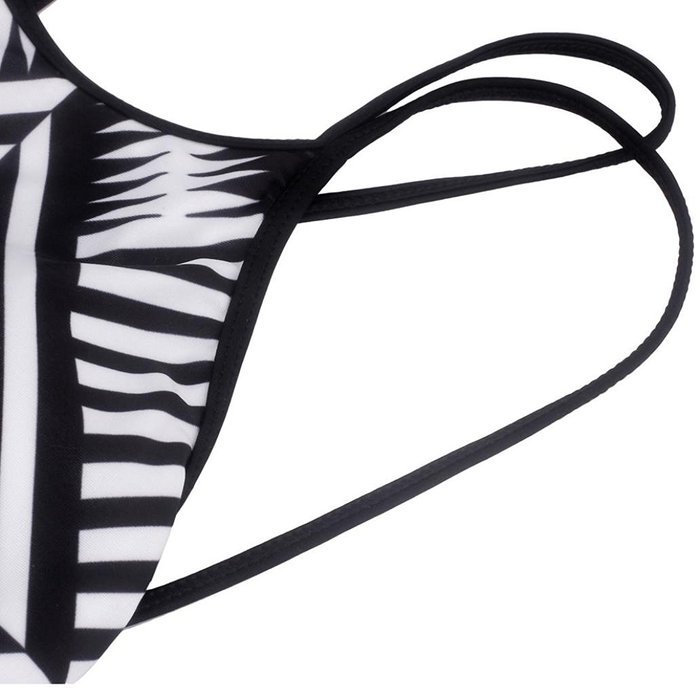 HOT Sale!Canserin Women Bohemia One-piece Geometric Bandage Swimsuit N9