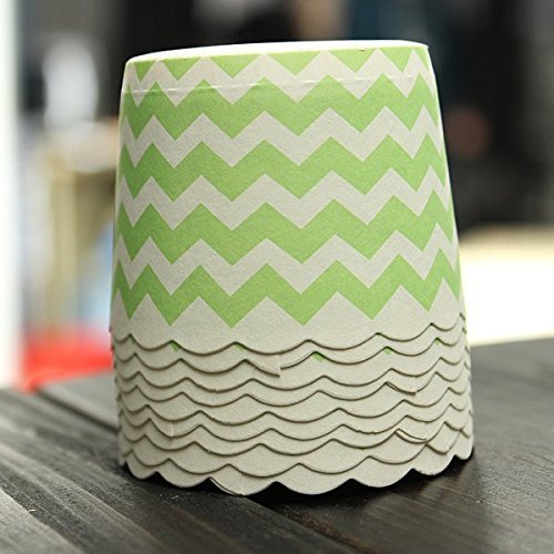 50Pcs Wavy Paper Cake Cup Liners Baking Cupcake Muffin Pastry N2
