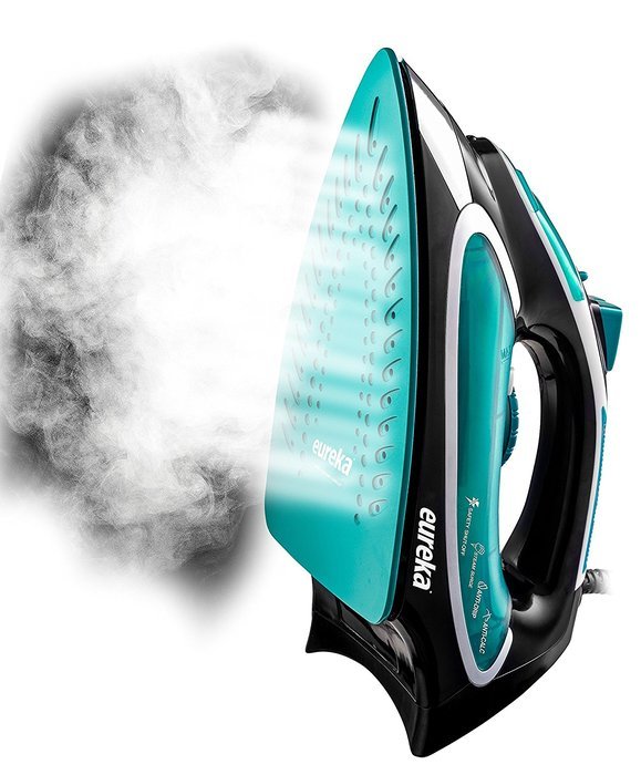 Eureka Razor Powerful Steam Iron Burst, Non-Stick Ceramic Soleplate with Auto-Off Super Hot 1500 Watt Iron Aqua... N3