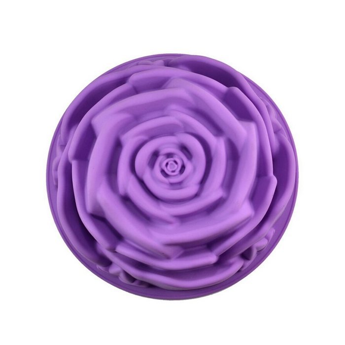 Yunko 9" Rose Flower Birthday Cake Bread Tart Flan Silicone Baking Mould Tin Bakeware