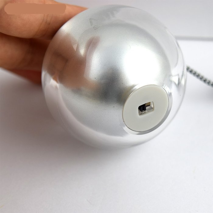 Generic Mini Speaker Built-in Rechargable Lithium Battery Output 3 Watts With Foldable AUX Cable(Silver) N2