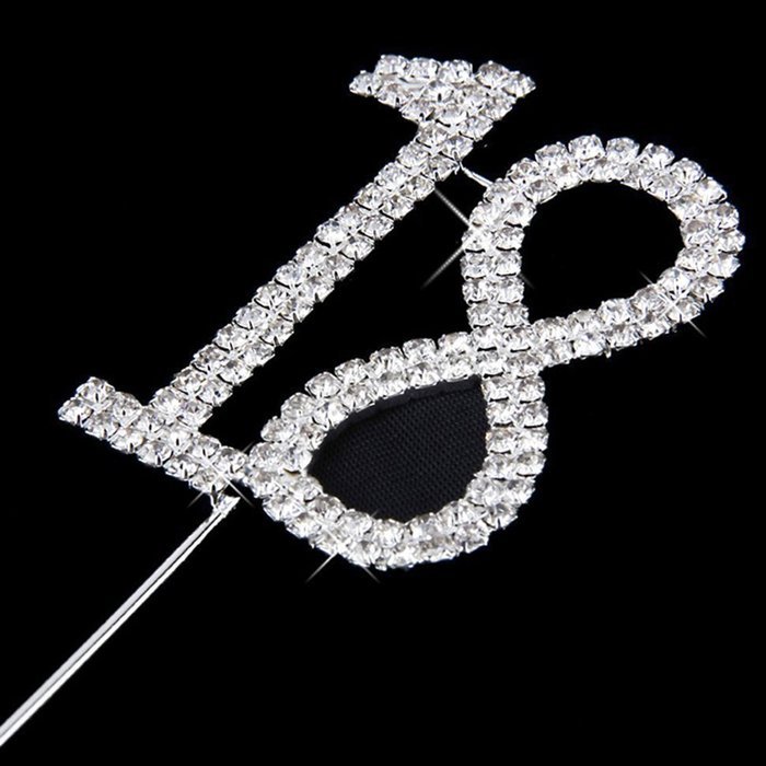 Zeroyoyo Cake Topper For 18th Wedding Anniversary/Birthday Party Decoration Tool N6