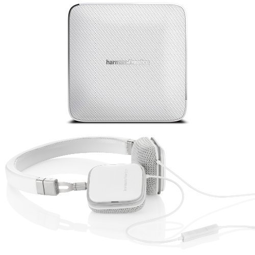 Harman Kardon Esquire Wireless Speaker System and Soho Headpones for iPod (White)