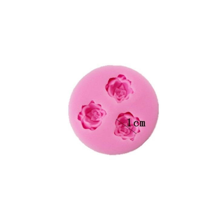 SHINA New Arrival Fondant Silicone Sugar Three Circular Peony Flowers Shaped Cake Craft Mold For Your Baby