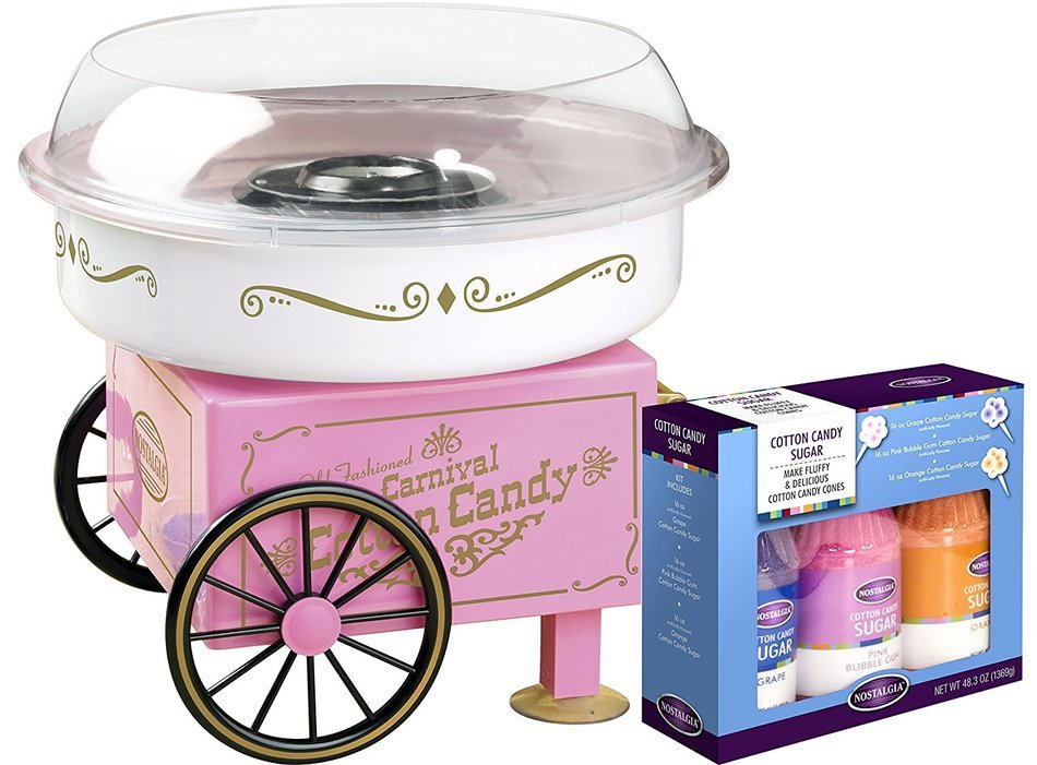 Nostalgia PCM305 Vintage Collection Hard & Sugar-Free Candy Cotton Candy Maker N6