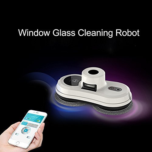 morovan Window Glass Cleaning Robot Remote Control Automatic (White)