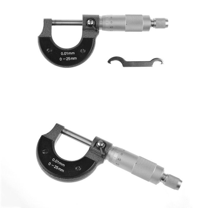 Ingdy(TM) Hot B 0-25mm 0.01mm Gauge Outside Metric Micrometer Tool With Metal For Mechanist Caliper Tool New N3