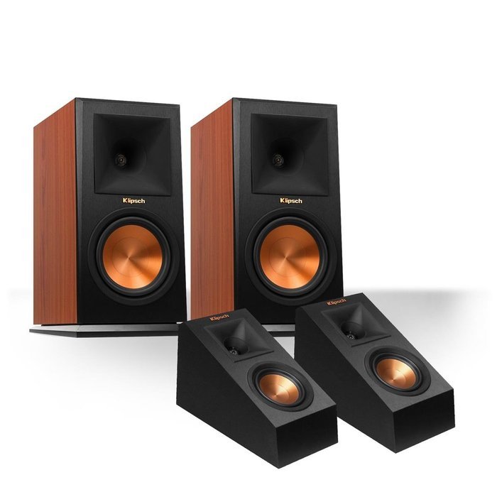 Klipsch RP-150M Reference Premiere Monitor Speakers with RP-140SA Add-On Dolby Atmos Enabled Elevation Speakers...