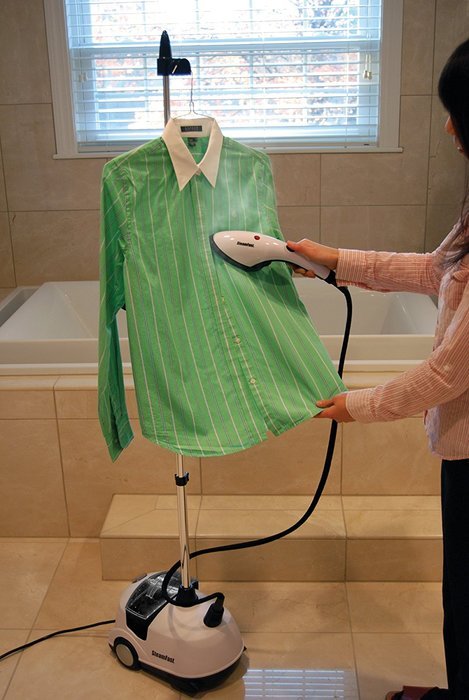 SteamFast SF-434 2-in-1 Upright Fabric Steamer and Iron N2