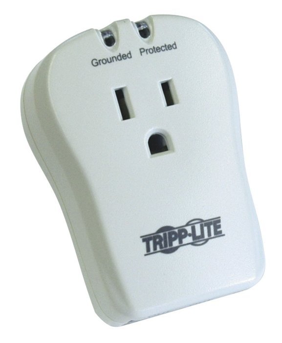 Tripp Lite 4 Outlet Surge Protector/Suppressor, Wall Mount Direct Plug-in, & $10K INSURANCE (TLP4BK) N10