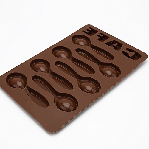 Always Your Chef 7 Cavities Spoons Shaped Silicone Candy Making Molds MINI Cake Pan Muffin Cups Chocolate DIY...