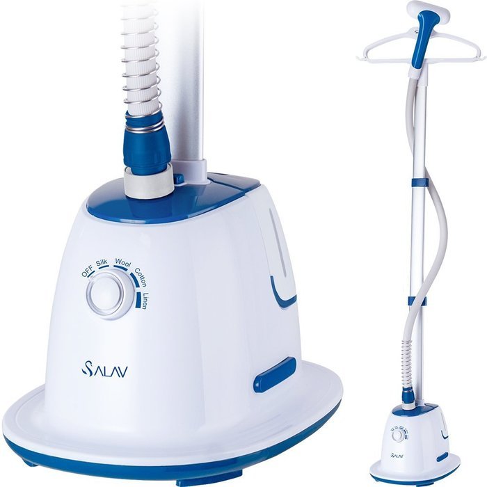 SALAV Professional Series GS60-BJ Wide Bar Garment Steamer with 360 Degrees Swivel Hanger, 1500 W, Gray N23