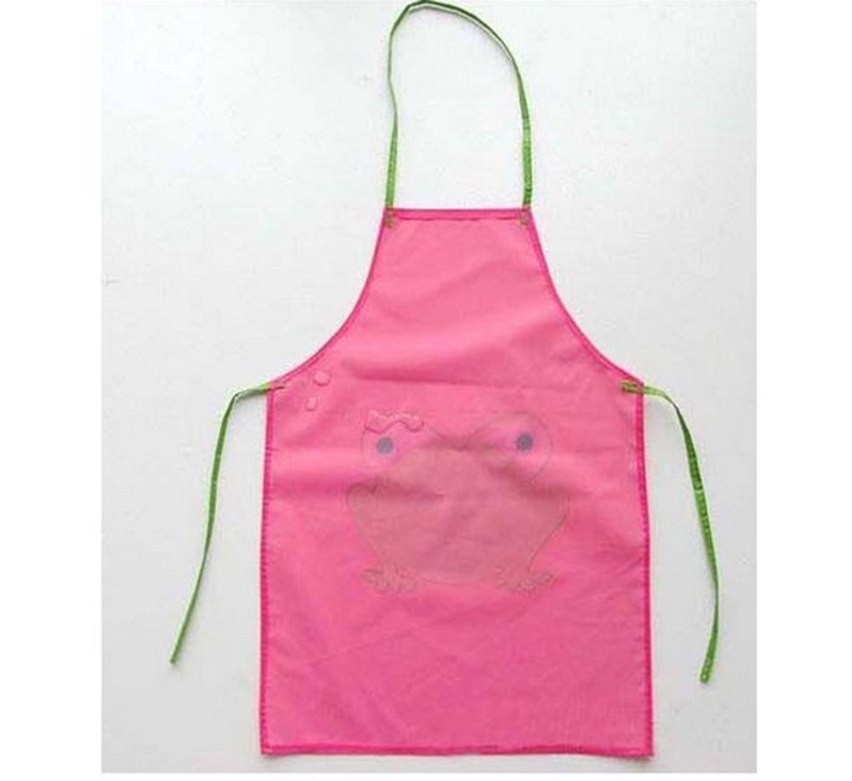 Buytra Kids Waterproof Apron,Cartoon Frog Pattern Apron