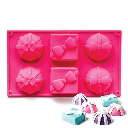 NY Cake Silicone Baking Mold-Assorted Gif Boxes 6 Cavities.