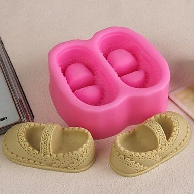 Y&XL&H A Pair of Shoes Shaped Fondant Cake Chocolate Silicone Mold