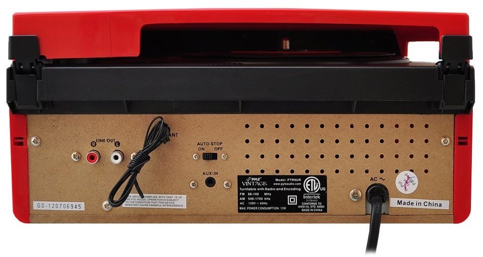 Pyle PTR8UBTBK Bluetooth Turntable System, Retro Vintage Classic Style Vinyl Record Player with Vinyl-to-MP3 Recording... N9