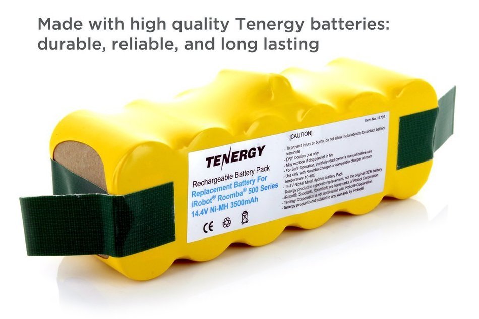 Tenergy Replacement Battery for iRobot R3 500, 600, 700 & 800 series 14.4V APS Battery N15