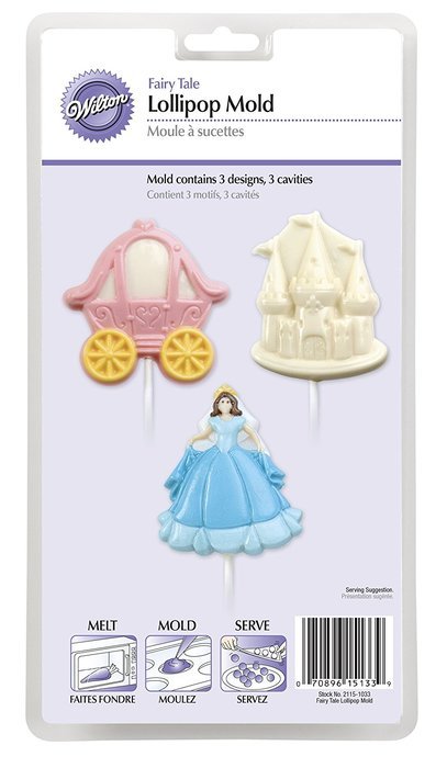 Wilton 2115-1033 Princess Party Fairy Tale Lollipop Mold