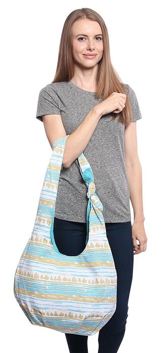 Pier 17 Large Hobo Bag For The Beach and Travel. ✮100%. (Ocean Blue) N6