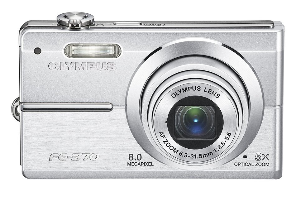 Olympus FE370 8MP Digital Camera with 5x Optical Dual Image Stabilized Zoom (Pink) N12