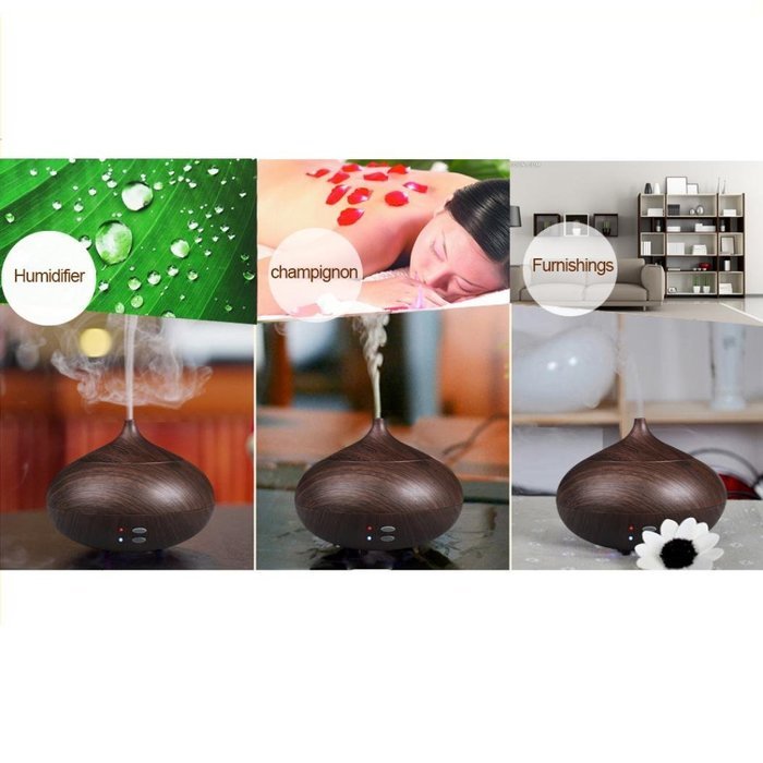 Swizze Dedicated Aromatherapy Humidifier Air Aroma Essential Oil Diffuser LED Ultrasonic Aroma Aromatherapy Humidifier... N9