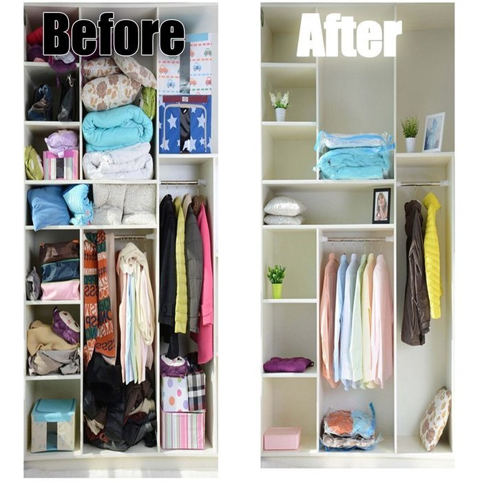 UCEC Vacuum Seal Storage Bags XXL Combo Sizes for Travel and Home (Pack of 1) N9