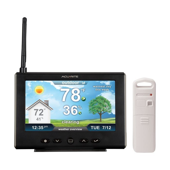 AcuRite 01610M High-Resolution Weather Station with Indoor/Outdoor Temperature, Humidity and Forecast N8