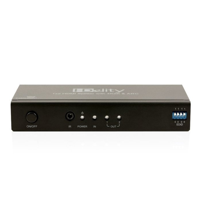 HDelity HDMI Splitter 1x2 4K2K with Audio (1 input 2 outputs) - 3D, EDID, IR, v1.4 - Active Amplifier - 1080p... N2