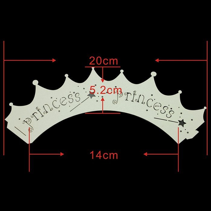 Bit Fly Princess Crown Baby Shower Birthday Party Laser Cut Celebration Decor Cupcake Wrapper Wraps Case (50pc... N5