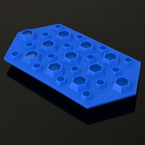 "3D Silicone Diamond Cube Ice Tray Mold Chocolate Mould (Green)" shopping