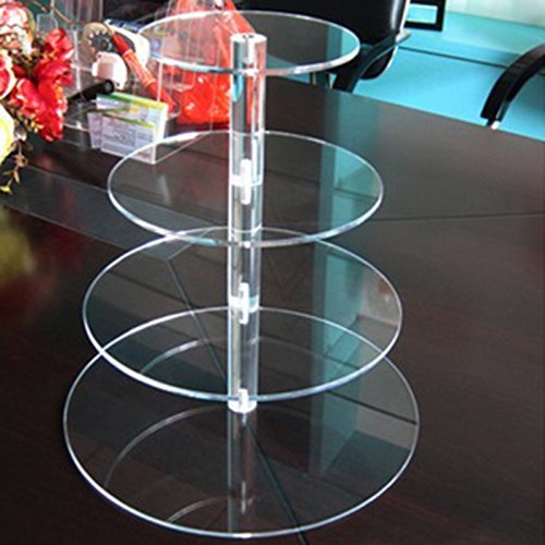 4 Tier Acrylic Round Cupcake Stand N2