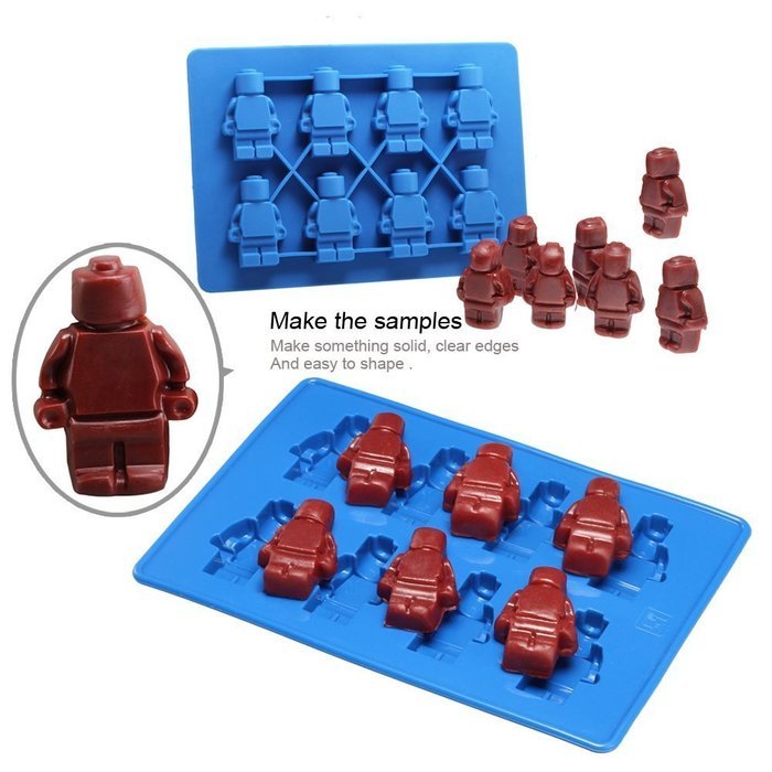 Gwogo Building Brick Silicone Ice Cube Tray Candy Chocolate Mold - 5 Pcs N2