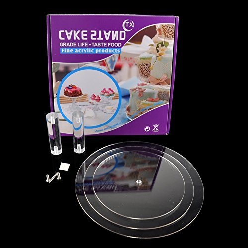 4 Tier Acrylic Round Cupcake Stand N5