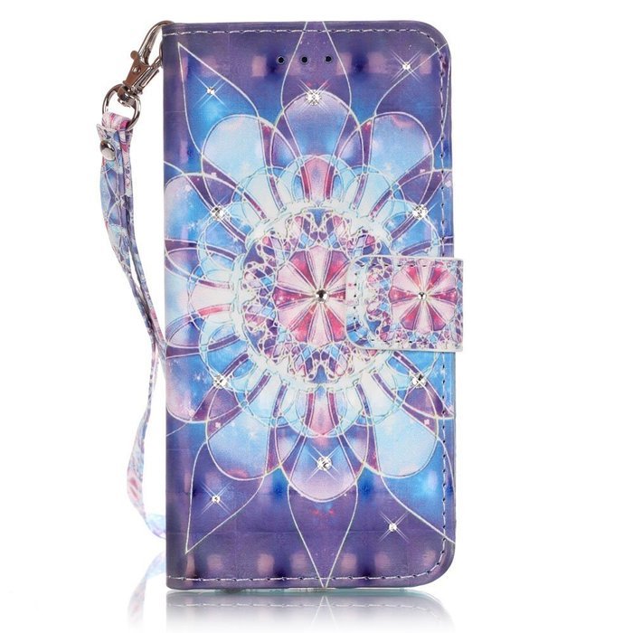 Galaxy Grand Prime Case,ikasus Shiny Glitter Diamond Colorful Art Painting PU Leather Flip Wallet Pouch Stand... N34