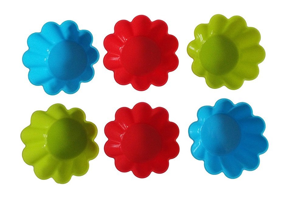 Kids 10 Pc Silicone Cupcake Baking Set