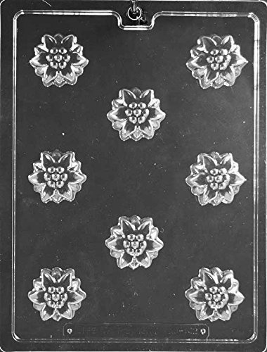 Christmas Poinsettia Truffle Chocolate Candy Mold Soap Mold SHIPS SAME DAY m117