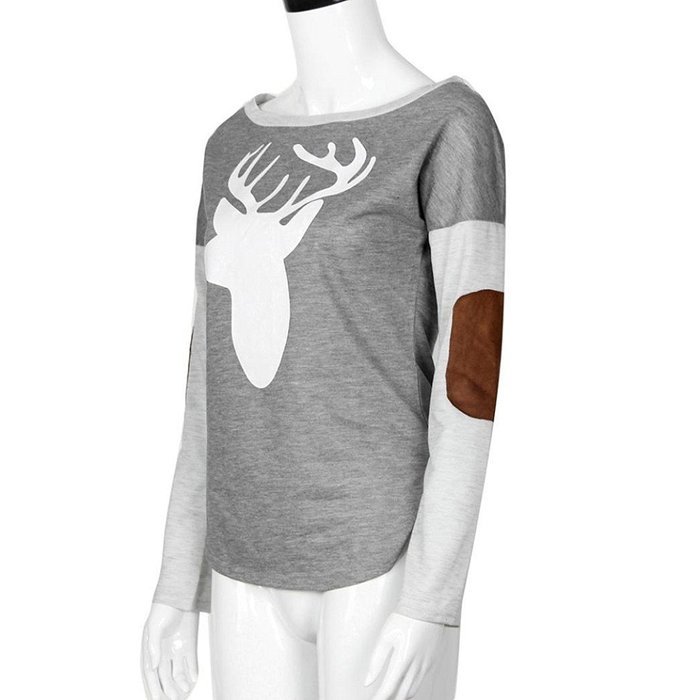 Fashion Blouse,Morecome Women Long Sleeve Deer Printed Shirt Casual Blouse