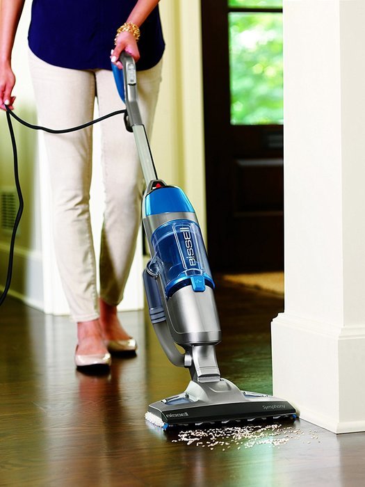 Bissell 1132A Symphony All-in-One Vacuum and Steam Mop (4 Mop Pads Included) N6