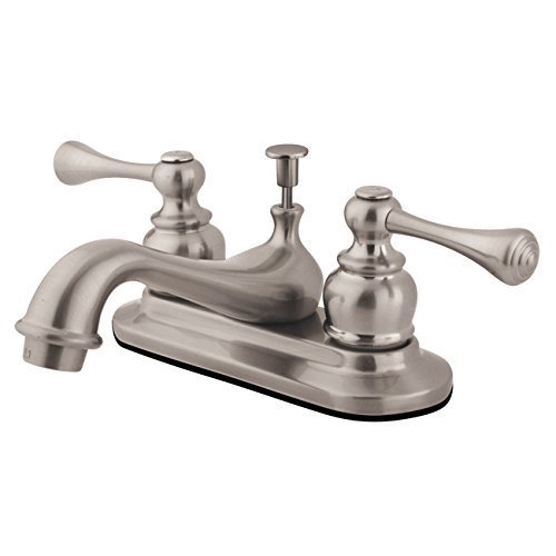 Kingston Brass KB608BL Vintage 4-Inch Centerset Lavatory Faucet, Satin Nickel by Kingston Brass