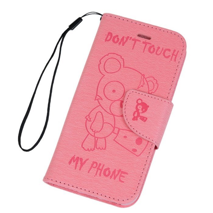 iPhone 7 Plus Case (5.5 inch) - Wallet Flip Stand Case Embossed Cute Bear PU Leather Case Shockproof TPU Inner... N39