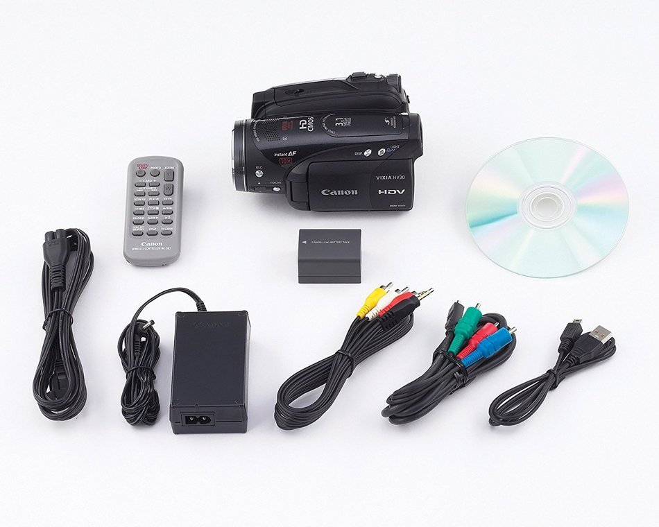 Canon VIXIA HV30 MiniDV High Definition Camcorder with 10x Optical Image Stabilized Zoom N6