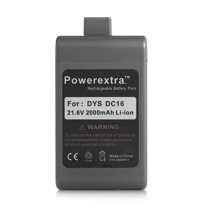 Powerextra 21.6V 2000mAh Li-ion Rechargeable Battery Pack Replacement for Dyson DC16 Root 6 Vacuum Cleaner Animal N3