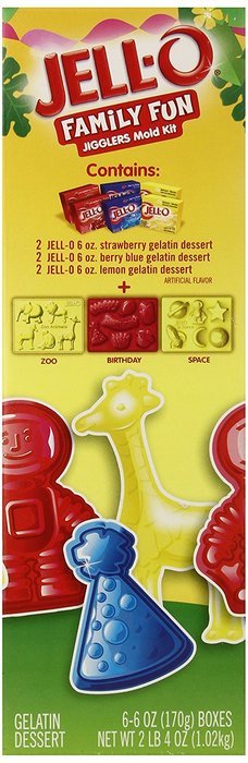 JELL-O Jigglers Halloween Mold Kit, Orange and Grape, 12 Ounce N6