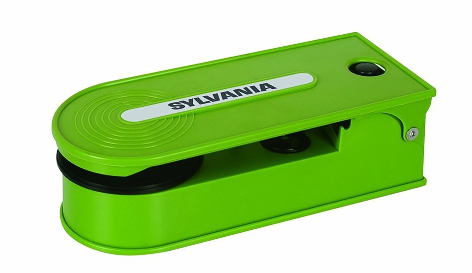 Sylvania Turntable Record Player with USB Encoding, Red N8