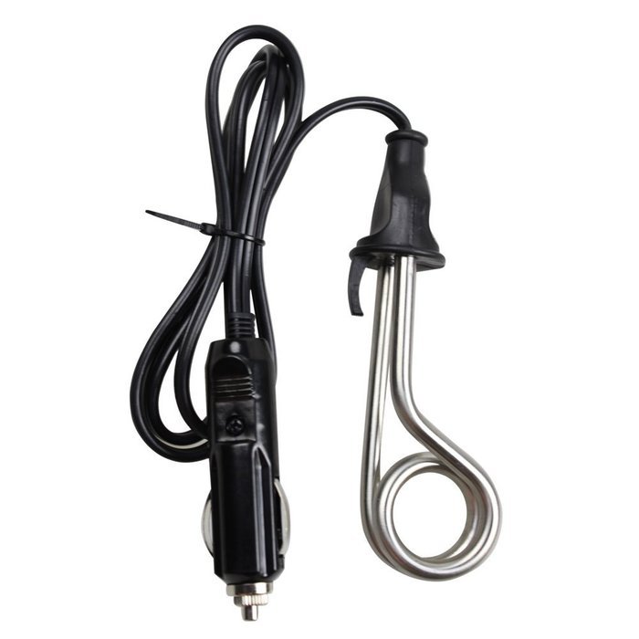 Ovente CH112 12V Portable Travel Car Immersion Heater, Black