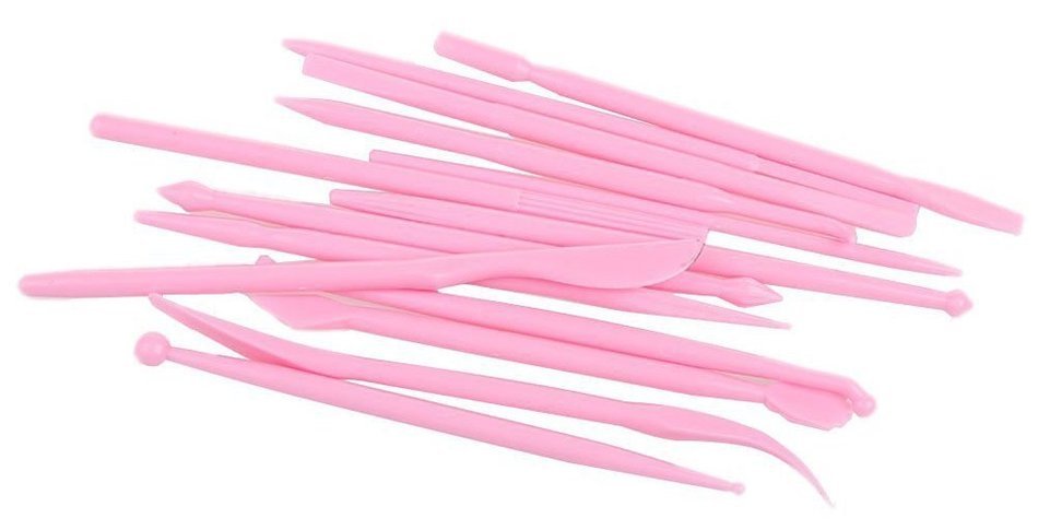 BleuMoo Fondant Cake Decorating Sugarcraft Paste Flower Modelling Tools Set Kit (Yellow) N4