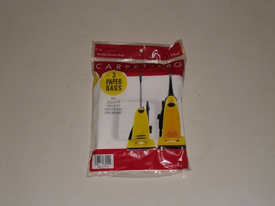 Genuine Carpet Pro Upright Vacuum Bag-3Pk