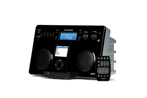 Tivoli iYiYi High-Fidelity AM/FM Stereo System with Alarm Clock and iPod Dock (Black/Silver)